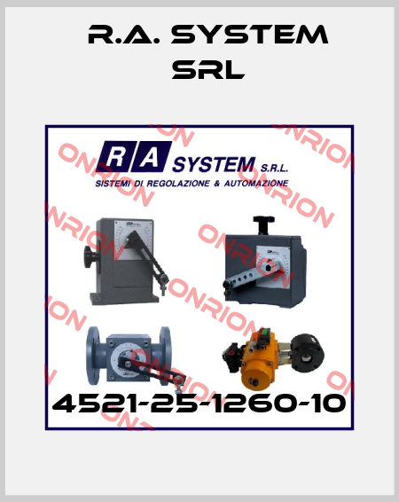 4521-25-1260-10 R.A. System Srl