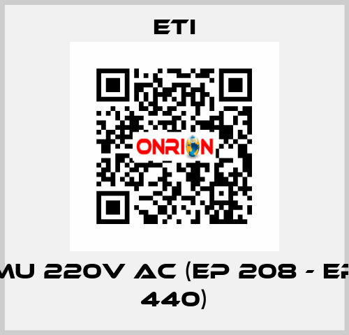 MU 220V AC (EP 208 - EP 440) Eti