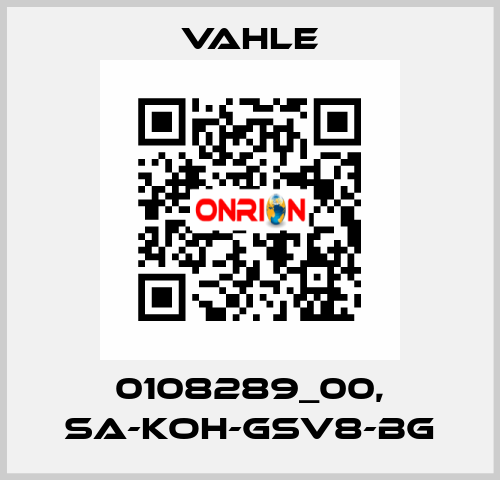 0108289_00, SA-KOH-GSV8-BG Vahle