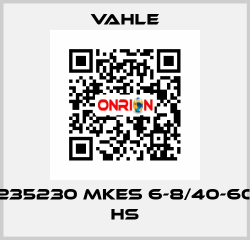 235230 MKES 6-8/40-60 HS Vahle