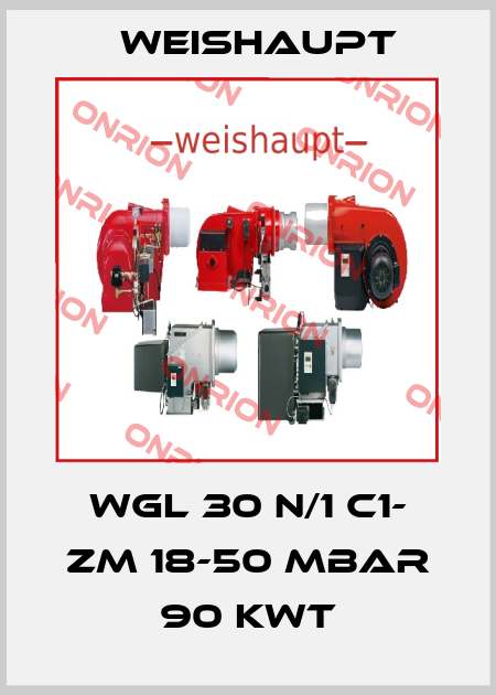 WGL 30 N/1 C1- ZM 18-50 mbar 90 KwT Weishaupt
