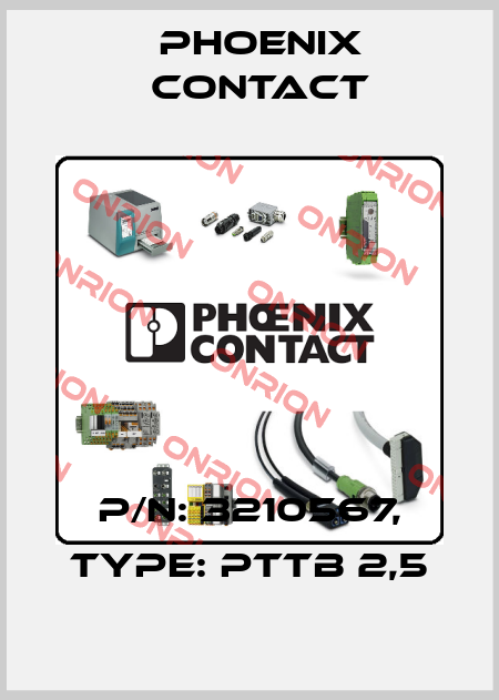 p/n: 3210567, Type: PTTB 2,5 Phoenix Contact