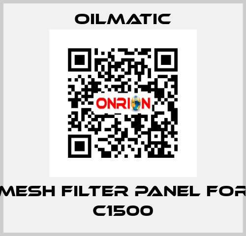 mesh filter panel for C1500 OILMATIC