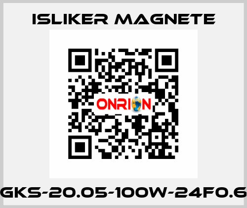 GKs-20.05-100W-24F0.6 ISLIKER MAGNETE