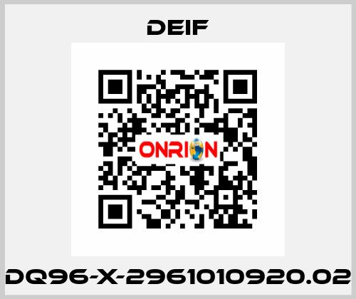 DQ96-X-2961010920.02 Deif
