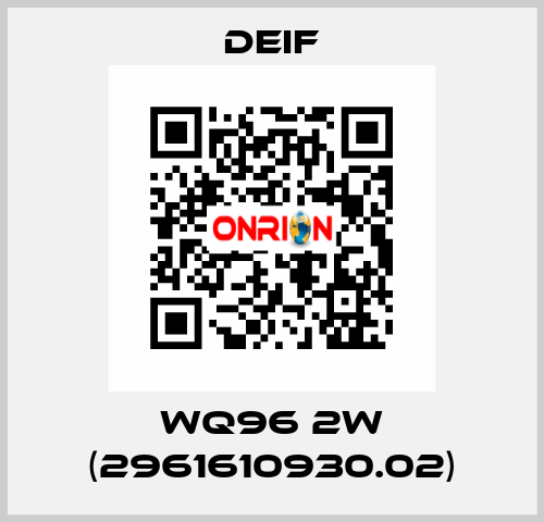 WQ96 2W (2961610930.02) Deif