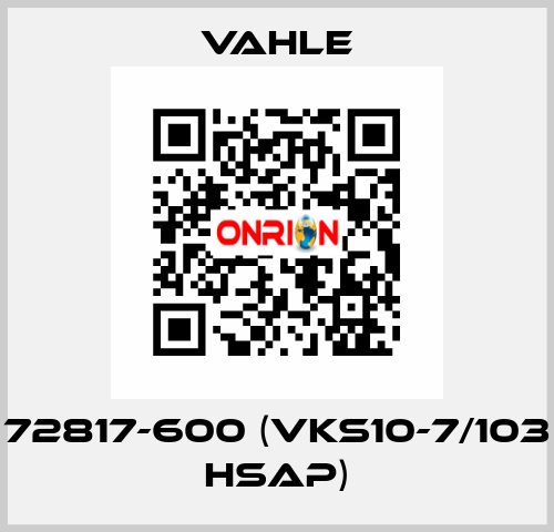 72817-600 (VKS10-7/103 HSAP) Vahle