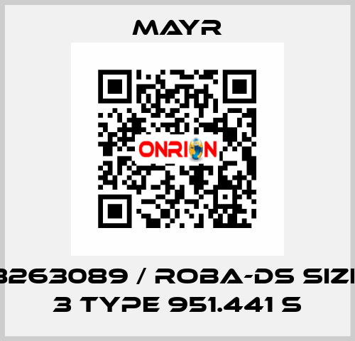 8263089 / ROBA-DS Size 3 Type 951.441 S Mayr