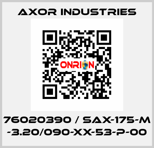 76020390 / SAX-175-M -3.20/090-XX-53-P-00 Axor Industries