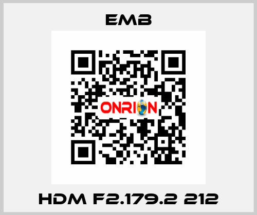 HDM F2.179.2 212 Emb