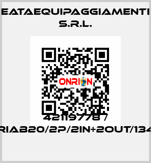 42119778 / CRIAB20/2P/2IN+2OUT/1340 EATAequipaggiamenti s.r.l.