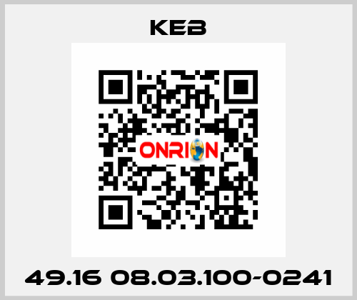 49.16 08.03.100-0241 KEB