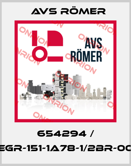 654294 / EGR-151-1A78-1/2BR-00 Avs Römer