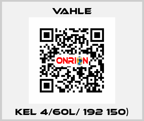 KEL 4/60L/ 192 150) Vahle