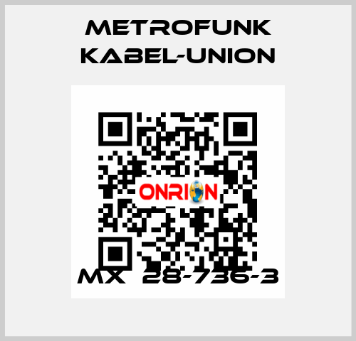 MX  28-736-3 METROFUNK KABEL-UNION