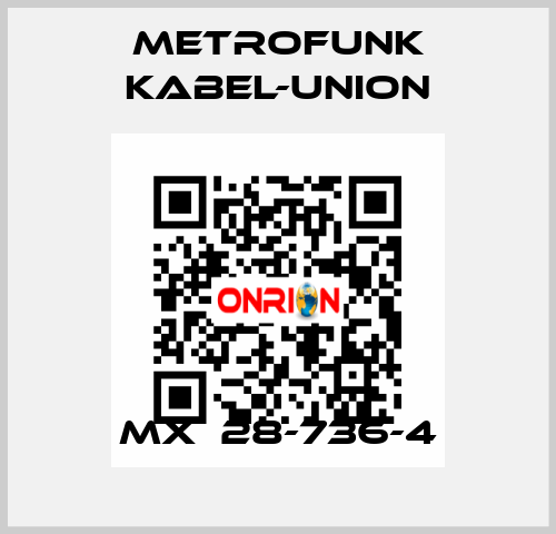 MX  28-736-4 METROFUNK KABEL-UNION