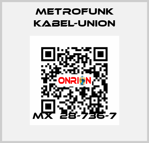 MX  28-736-7 METROFUNK KABEL-UNION