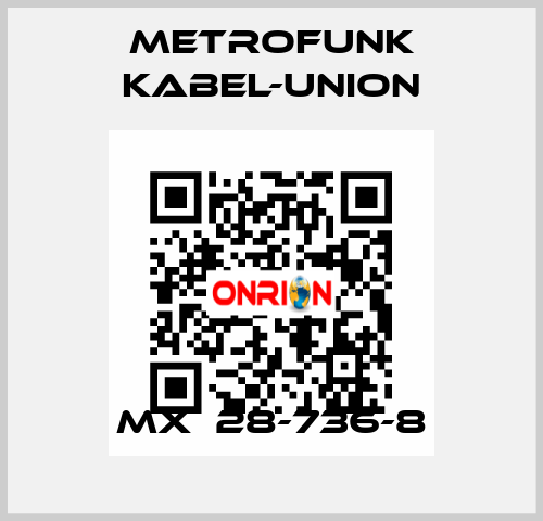 MX  28-736-8 METROFUNK KABEL-UNION