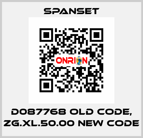 D087768 old code, ZG.XL.50.00 new code SpanSet