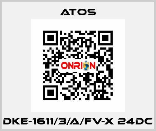 DKE-1611/3/A/FV-X 24DC Atos