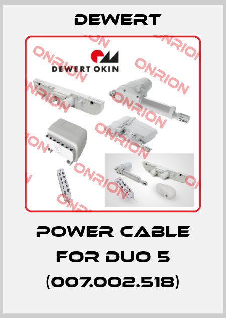power cable for DUO 5 (007.002.518) DEWERT