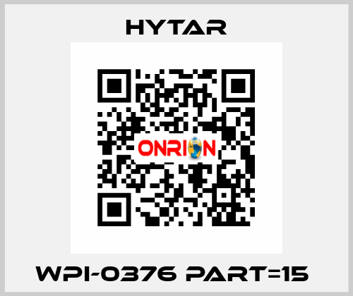 WPI-0376 PART=15  Hytar