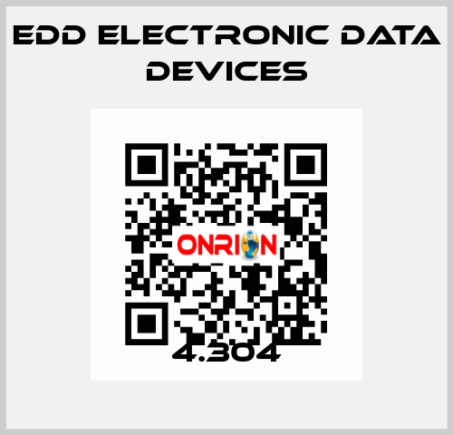 4.304 EDD Electronic Data Devices