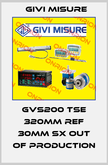 GVS200 TSE 320mm REF 30mm SX out of production Givi Misure