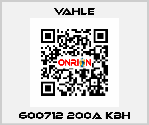 600712 200A KBH Vahle