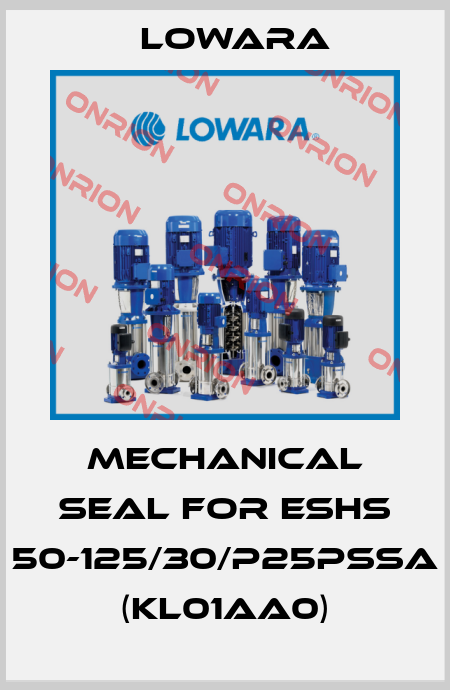 mechanical seal for ESHS 50-125/30/P25PSSA (KL01AA0) Lowara