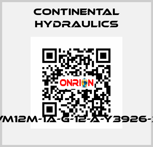 VM12M-1A-G-12-A-Y3926-3 Continental Hydraulics