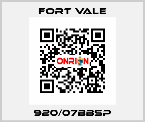 920/07BBSP Fort Vale