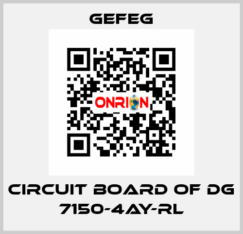 circuit board of Dg 7150-4AY-RL Gefeg