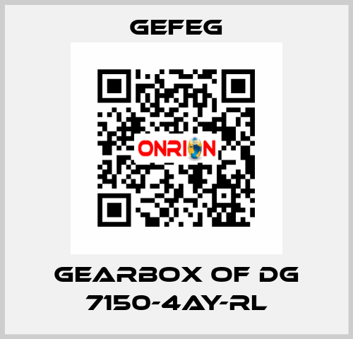 gearbox of Dg 7150-4AY-RL Gefeg