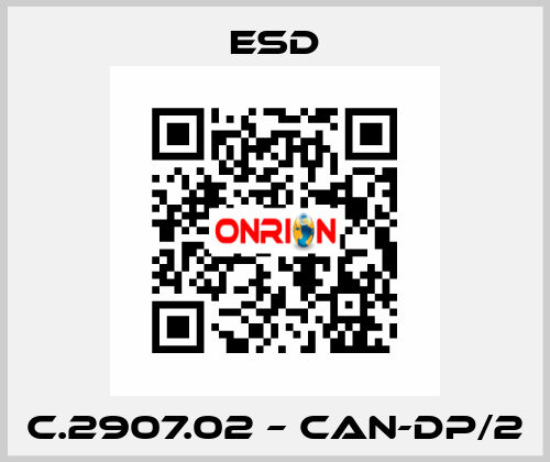 C.2907.02 – CAN-DP/2 ESD