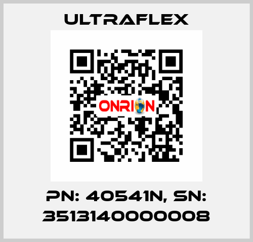 pn: 40541N, sn: 3513140000008 Ultraflex