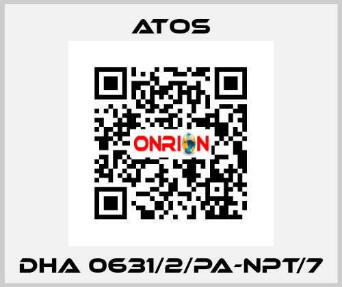 DHA 0631/2/PA-NPT/7 Atos