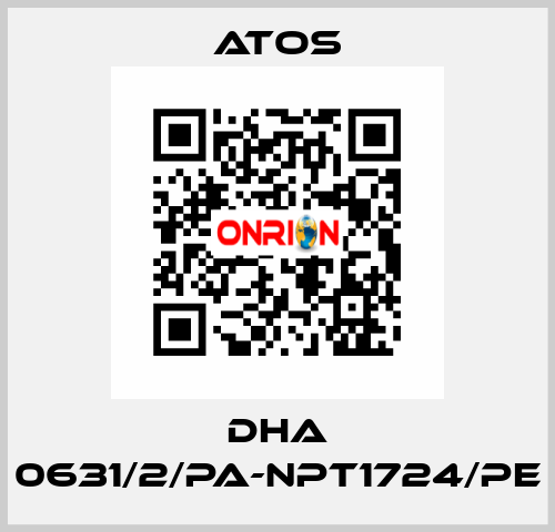 DHA 0631/2/PA-NPT1724/PE Atos