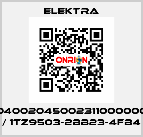 04002045002311000000 / 1TZ9503-2BB23-4FB4 ELEKTRA