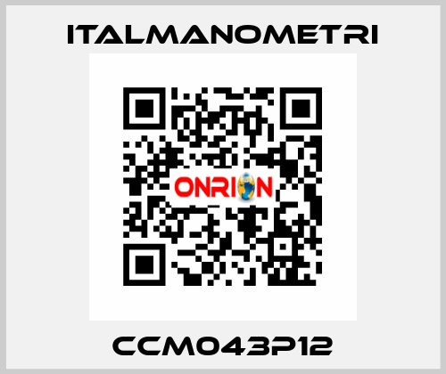 CCM043P12 ITALMANOMETRI