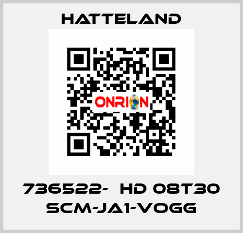 736522-  HD 08T30 SCM-JA1-VOGG HATTELAND