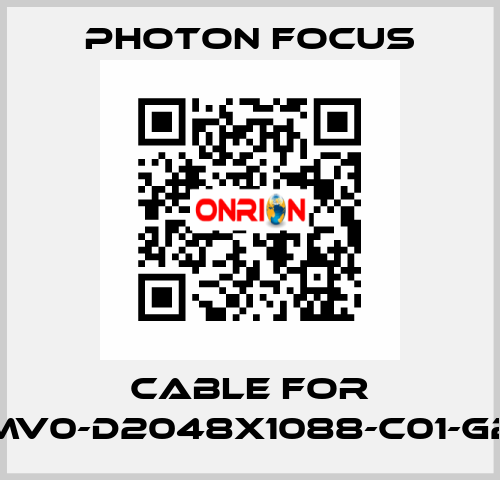 cable for MV0-D2048X1088-C01-G2 PHOTON FOCUS