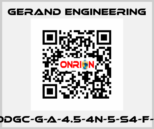 300DGC-G-A-4.5-4N-5-S4-F-B-0 Gerand Engineering