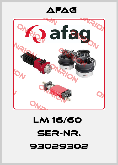 LM 16/60  SER-NR. 93029302 Afag