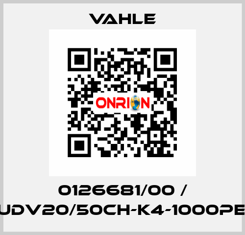 0126681/00 / DT-UDV20/50CH-K4-1000PE-CB Vahle