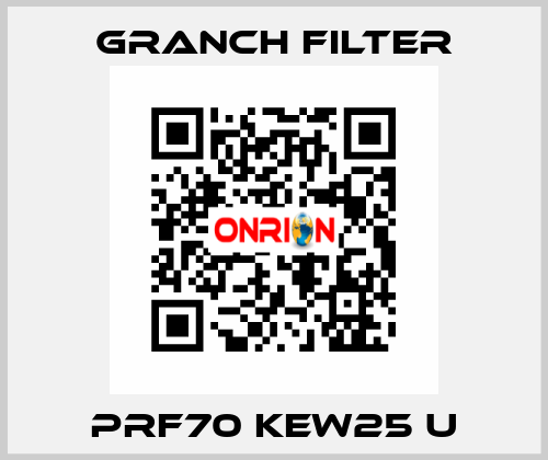 PRF70 KEW25 U GRANCH FILTER