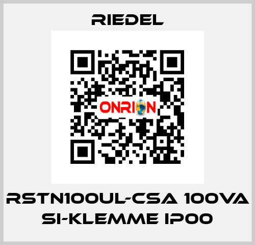 RSTN100UL-CSA 100VA Si-Klemme IP00 Riedel