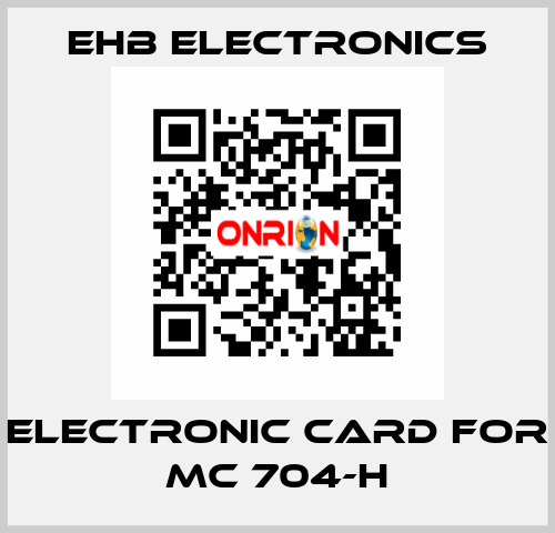 electronic card for MC 704-H ehb electronics