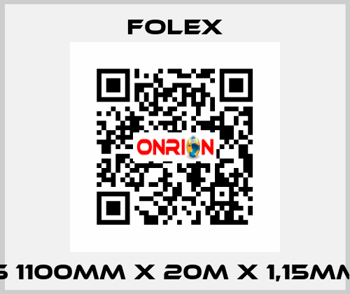 S 1100mm x 20m x 1,15mm Folex