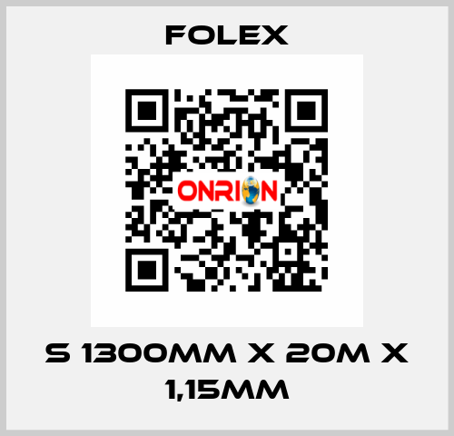 S 1300mm x 20m x 1,15mm Folex